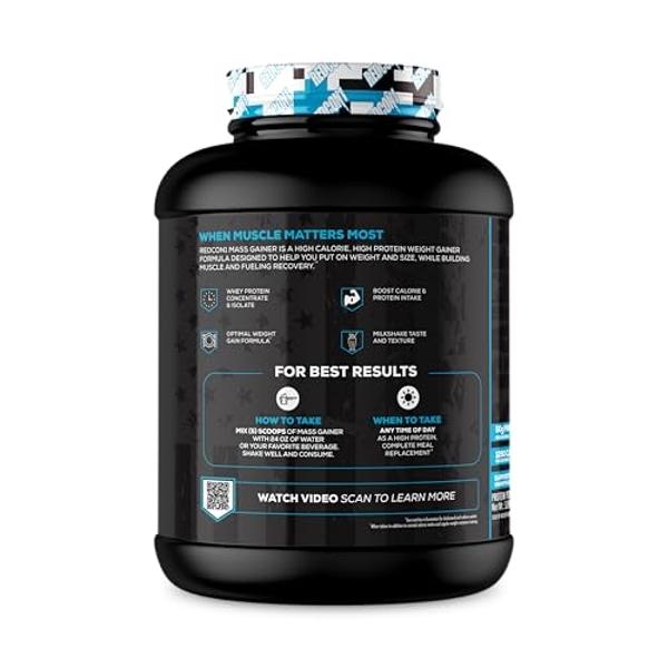 BSN TRUE-MASS Weight Gainer, Muscle Mass Gainer Protein Powder, Vanilla Ice Cream, 5.82 Pound