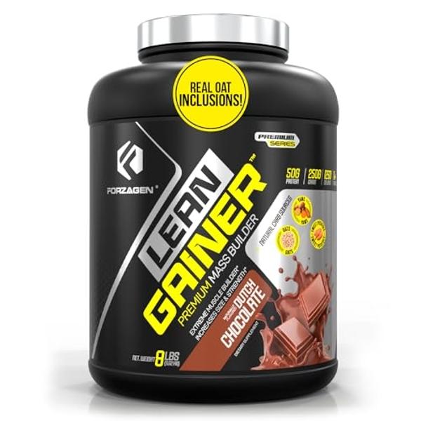 NAKED Mass - Natural Weight Gainer Protein Powder - 8 LB Bulk, GMO Free, Gluten Free & Soy Free. No Artificial Ingredients - 1,250 Calories per Serving
