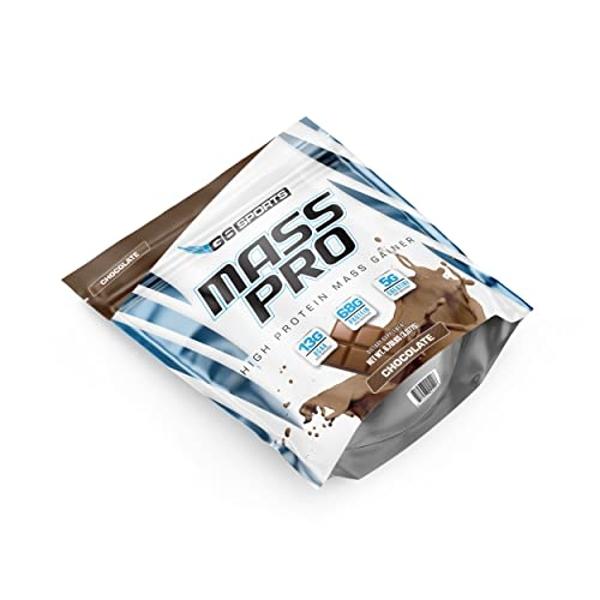 G6 Sports Nutrition Mass Pro High Protein Mass Gainer (64g Protein, Avocado Powder, Coconut Oil Powder, MCT Oil Powder) – 7lb Bag – Chocolate