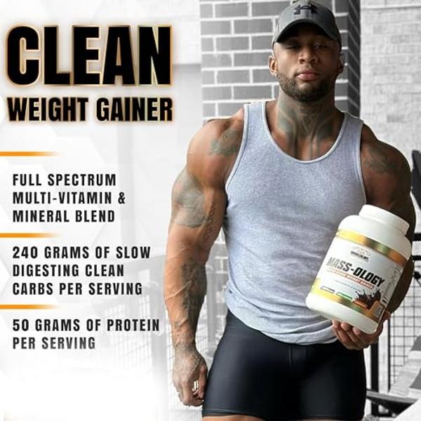 MUSCLEOLOGY Weight Gainer | Whey Protein Powder | Muscle Builder for Men & Women | Chocolate, 6 lbs