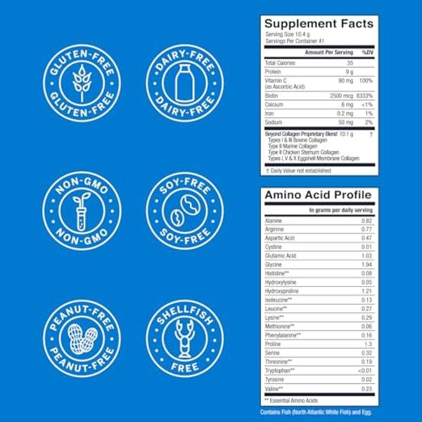 Paleovalley 100% Grass Fed Bone Broth Protein Powder - Vanilla - Rich in Collagen for Hair, Skin, Gut Health, Bone and Joint Support - 28 Servings