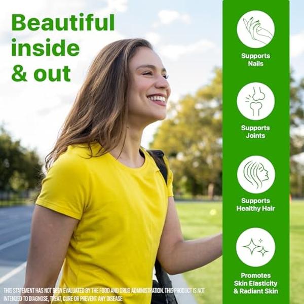 Orgain Hydrolyzed Collagen Peptides Travel Packets For Women & Men - 5g Grass Fed Collagen Per Serving, Hair, Skin, Nail & Joint Support Supplement, Non-GMO, Type I & III - Unflavo