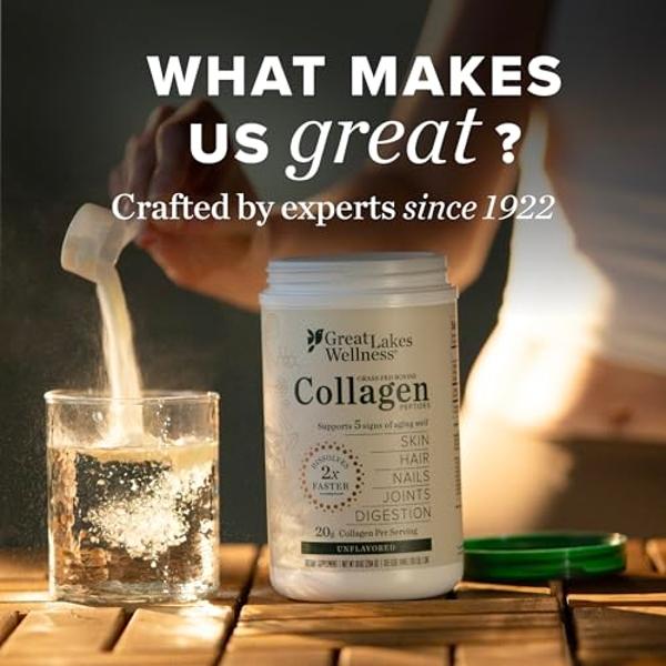 BUBS Naturals Collagen Peptides Powder, Collagen for Women & Men, Hydrolyzed Peptides, Unflavored Pasture Raised Grass Fed, Paleo Keto Friendly, Supports Hair Skin & Joint Health (