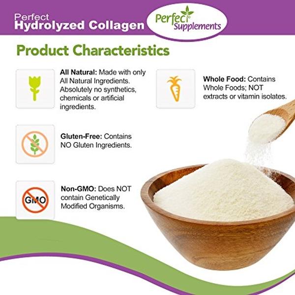 Perfect Supplements – Perfect Hydrolyzed Collagen Powder – 660g – All Natural Collagen - Brazilian Pasture Raised - Promotes Healthy Skin – 2 Pack