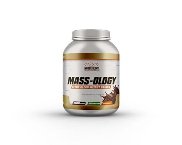 MUSCLEOLOGY Weight Gainer | Whey Protein Powder | Muscle Builder for Men & Women | Chocolate, 6 lbs
