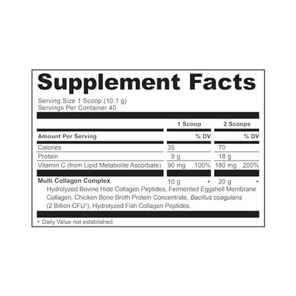 Ancient Nutrition Hydrolyzed Collagen Peptides Powder, Unflavored Multi Collagen Powder Packets for Women and Men with Vitamin C, 24 Servings, Supports Skin and Nails, Gut Health