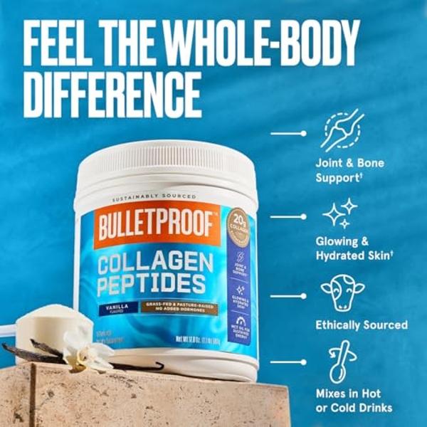 Wholesome Wellness Multi Collagen Protein Powder Hydrolyzed (Type I II III V X) Grass-Fed All-in-One Super Bone Broth + Peptides - Premium Blend of Beef, Chicken, Wild Fish, Eggshe