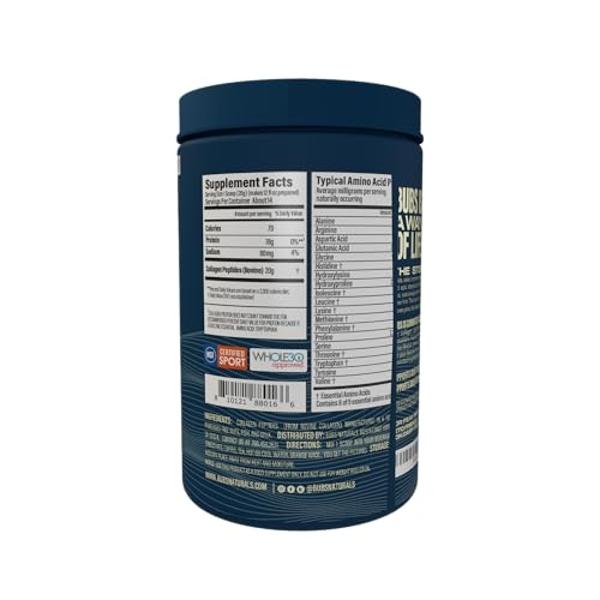 BUBS Naturals Unflavored Collagen Peptides Powder, Best Proteins for Joints & Skin, Pasture Raised Grass Fed, Paleo and Keto Friendly, Whole30 Approved, Non-GMO Dairy & Gluten Free