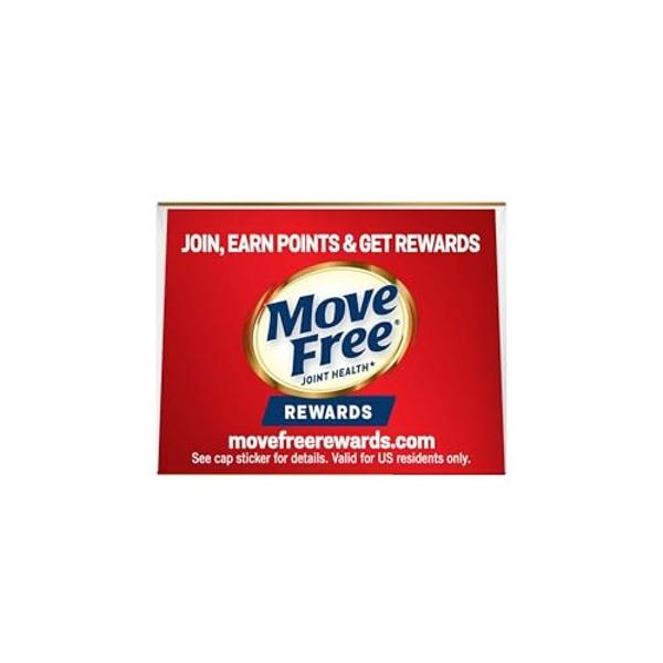 Move Free Ultra Triple Action Joint Support Supplement - Type II Collagen Boron & Hyaluronic Acid - Supports Joint Comfort, Cartiliage & Bones in 1 Tiny Pill Per Day, 64 Tablets (6