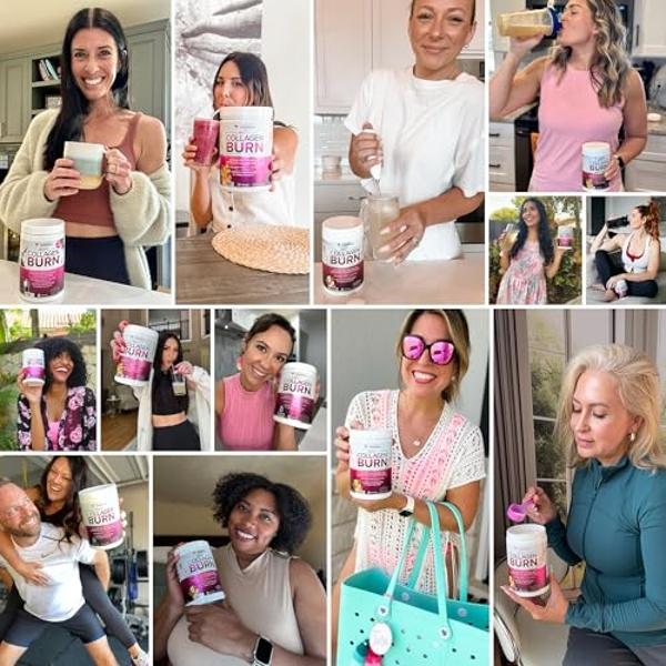 Hydrolyzed Collagen Powder for Weight Loss - Collagen Burn Ultimate Beauty Complex Multi Collagen Peptides Powder for Women with Types I II III V and X for Fat Burning Support - Un