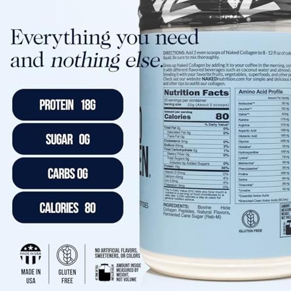 NativePath Collagen Peptides - Hydrolyzed Type 1 & 3 Collagen. Keto & Paleo Grass-Fed Protein Powder for Hair, Skin, Nails, Bones, Joints, Digestion and More - No Gluten or Dairy (