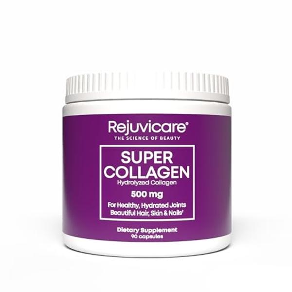 Rejuvicare Super Collagen Capsules for Beauty, Healthy Joints, Hair, Skin, & Nails, 90 Servings, Multi, (N8745)