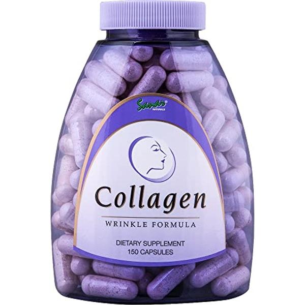 Sanar Naturals Collagen Pills with Vitamin C, E - for Hair, Skin, Nails, Joint Health, Reduce Wrinkles - Hydrolyzed Collagen for Women & Men Supplement - Grass Fed, Non-GMO, 150 Ca