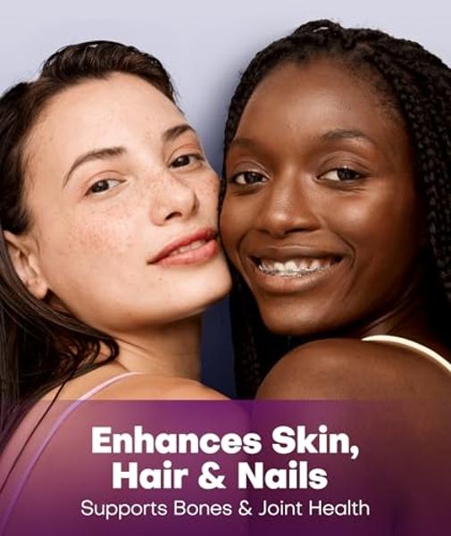 2X Boost Collagen Peptides Powder for Skin Hair Nail Joints Health, Ultra High Absorption Collagen Powder with Hydrolyzed Type 1 & 3 + VC, Unflavored Collagen Supplements for Women