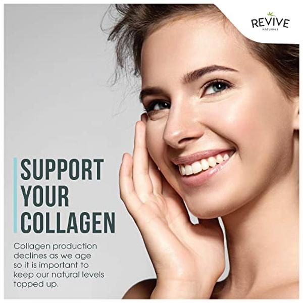 Revive Naturals Vanilla Multi Collagen Protein Powder - 400g - Unsweetened - 5 Types of Collagen Peptides - Hydrolyzed Grass Fed Bovine, Wild Caught Marine & Free-Range Chicken - K