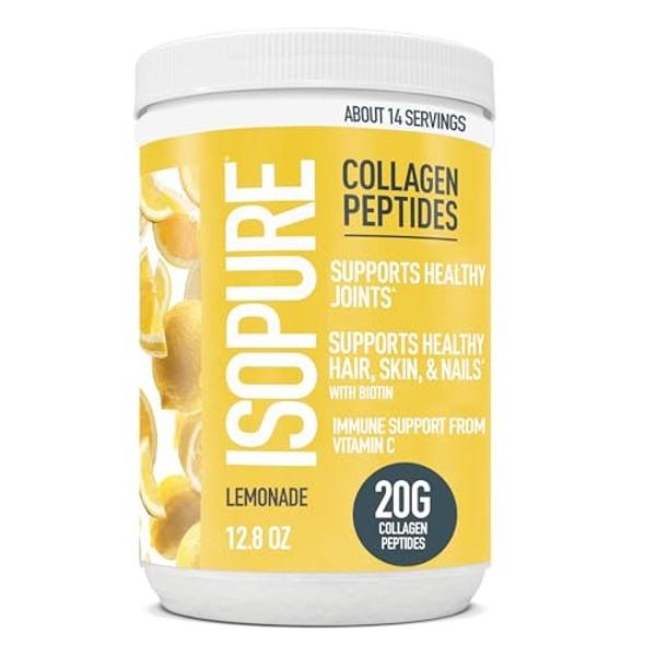 Premium Multi Collagen Peptides Protein Powder (1, 2, 3, 5 & 10) with Vitamin C, Biotin, Hyaluronic Acid, for Hair Skin and Nails - Marine, Bovine, Chicken & Eggshell (Strawberry, 