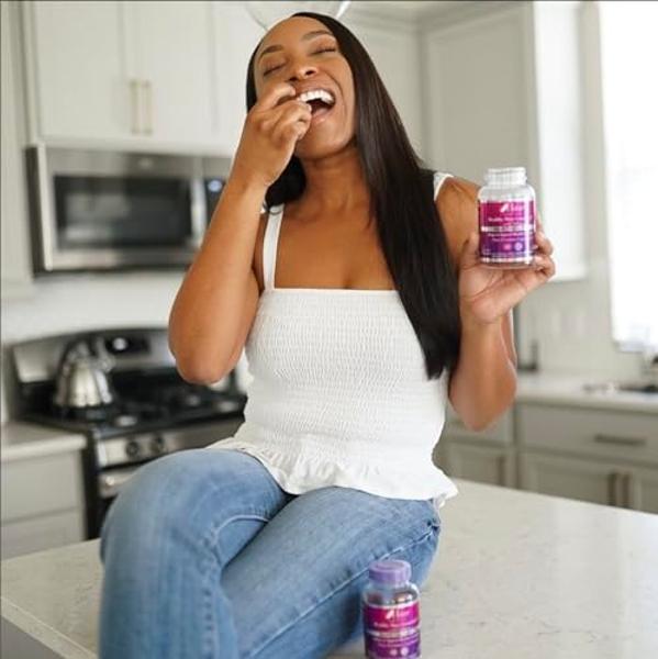 The Mane Choice MANETABOLISM Drops Healthy Hair Vitamins with Collagen (60 Gummies) Hair Skin and Nails Vitamins, Hair Nutrition Supplements for Women & Men for Longer, Thicker and