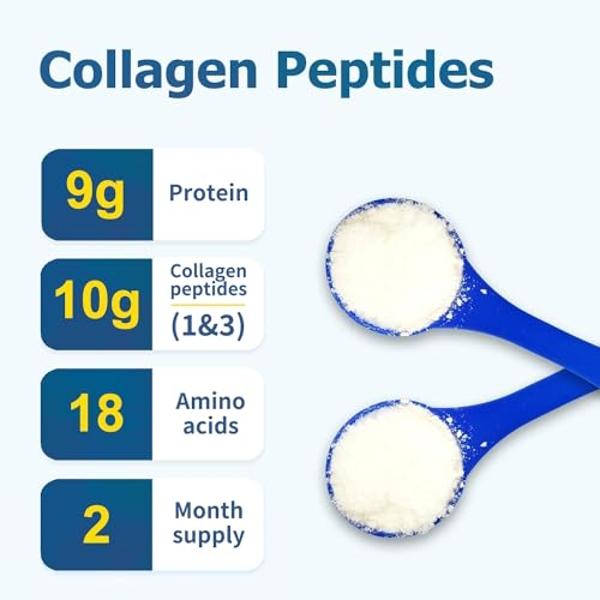 Zammex Premium Collagen Peptides Powder,Hydrolyzed Collagen Peptide for Women Men,Support for Hair Skin Nails, Joints Health,Grass Fed,Non-GMO,Keto Friendly,Gluten-Free,Easy to Dig