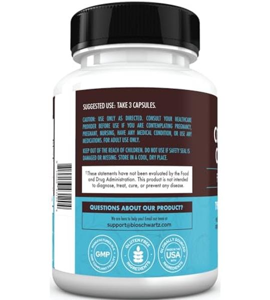 Collagen Capsules with Biotin, Hyaluronic Acid, Vitamin C, Hydrolyzed Multi Collagen Peptide Capsules Types I, II, III, V, X For Skin, Hair, Nails and Joint Health Supplement* 120 