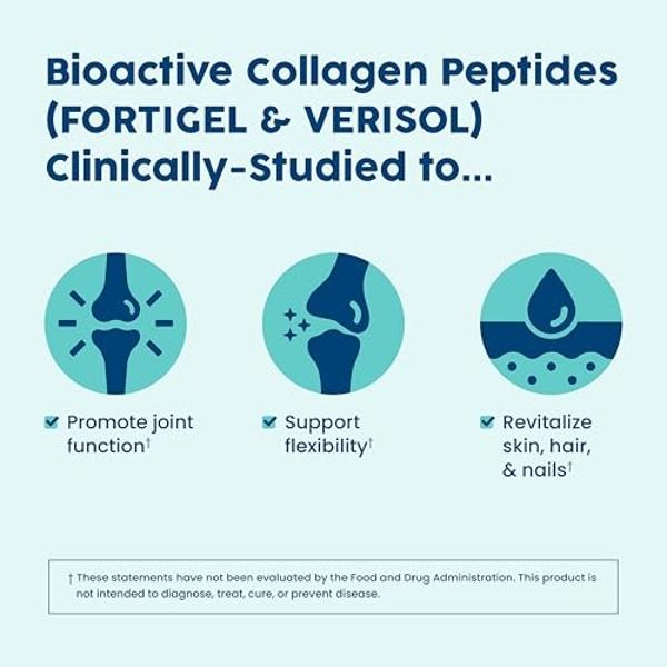 NativePath Joint Health Collagen Peptides, Type 1 & 3 Peptides, with Fortigel and Verisol, 7.9 Ounce, 30 Servings
