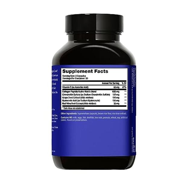 HUM Collagen Love Skin Supplement - Collagen Peptides w/Hyaluronic Acid & Vitamin C, Supports Firm Skin & Helps Minimize Signs of Aging - Skin Supplements for Women and Men (90-Cou