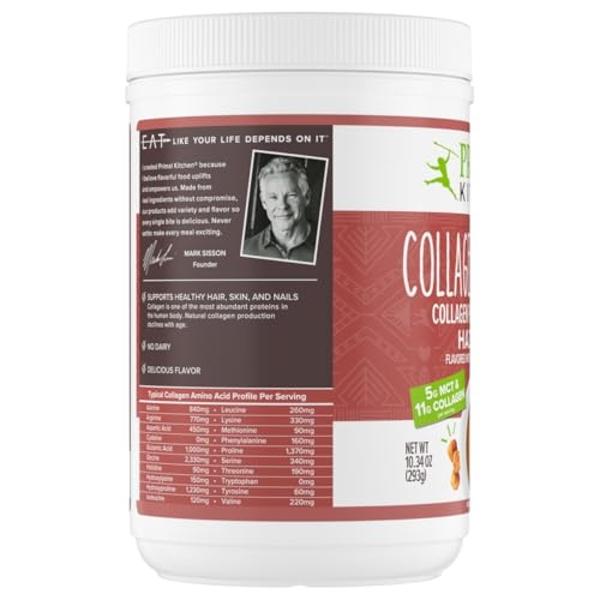 Primal Kitchen Hazelnut Collagen Creamer Powder, Collagen Peptide Drink Mix with MCT Oil,10.34 Ounces