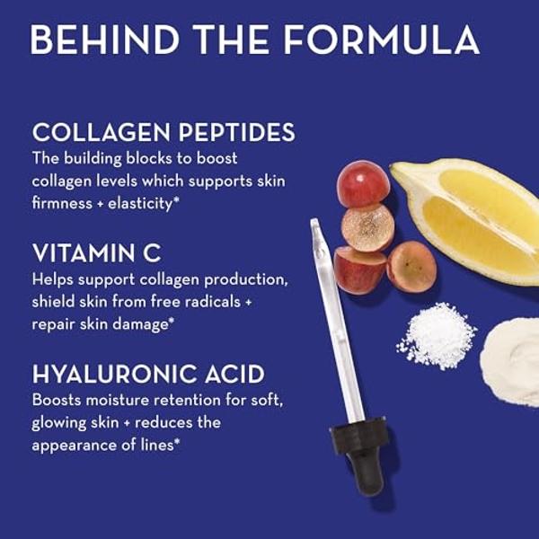 HUM Collagen Love Skin Supplement - Collagen Peptides w/Hyaluronic Acid & Vitamin C, Supports Firm Skin & Helps Minimize Signs of Aging - Skin Supplements for Women and Men (90-Cou