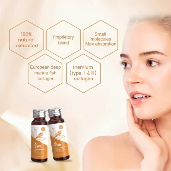 Heivy Liquid Collagen Supplement, Collagen Drink, Collagen Peptides, Age-Defying and Brighten up Your Day, Ageless Beauty, Hydrolyzed Collagen, with CoQ10, 1.69 fl.oz./Bottle (1 Bo