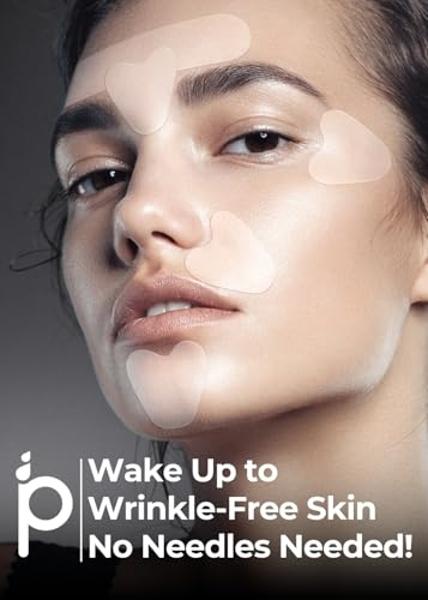 PETITE PLUIE Overnight Wrinkle Patches for Face - Premium Korean Face Lift Tape with Collagen & Peptides - Anti Wrinkle Tape for Frown & Smile Lines, Forehead, Eyes, Crow’s Feet | 