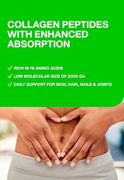 Hydrolyzed Collagen Peptides Supplement for Women & Men - Joint, Hair, Skin & Nails Support - Grass Fed Type I & III - Keto, Paleo - 14 Servings, 4.9 oz, Unflavored Powder