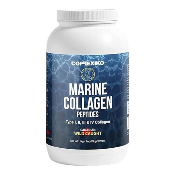 CORREXIKO Premium Marine Collagen Powder Supplement Unflavored - 10,000mg Double Hydrolyzed Collagen Peptides per Serving - Formulated for Maximum Absorption - Hair, Skin & Nails -