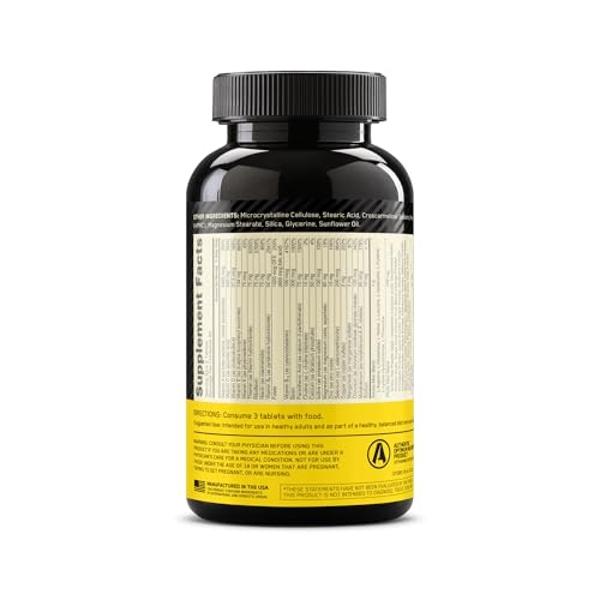 Optimum Nutrition Opti-Men Daily Multivitamin for Men, Immune Support Supplement with Amino Acids, 80 Day Supply, 240 Count, (Packaging May Vary)