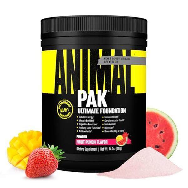 Animal Pak - Convenient All-in-One Vitamin & Supplement Powder - Zinc, Vitamins C, B, D, Amino Acids, Immune Support, Digestive Enzymes, and More - Daily Multivitamin for Women & M