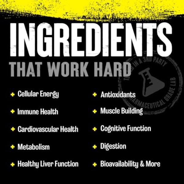 Animal Pak - Convenient All-in-One Vitamin & Supplement Powder - Zinc, Vitamins C, B, D, Amino Acids, Immune Support, Digestive Enzymes, and More - Daily Multivitamin for Women & M