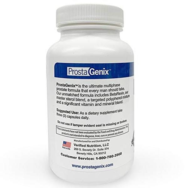ProstaGenix Multiphase Prostate Supplement -5 Bottles- Featured on Larry King Investigative TV Show - Over 1 Million Sold - End Nighttime Bathroom Trips, Urgency, Frequent Urinatio