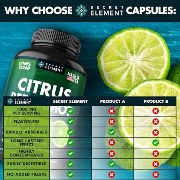 (2 PACK) Citrus Bergamot Extract 1000mg - Citrus Bergamot Supplement for Circulatory Health, Immunity, and Graceful Aging - 2x the potency of Citrus Bergamot 500mg - 240 Vegan Citr