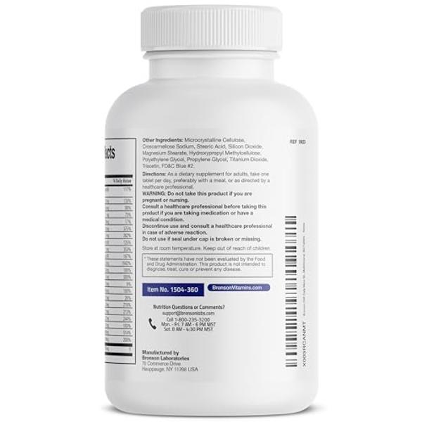 Bronson ONE Daily Mens 50+ Complete Multivitamin Multimineral, 360 Tablets
