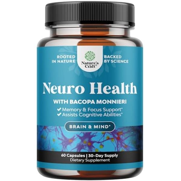 Nootropic Brain Supplement for Memory and Focus Enhancement - Vitamins for Mental Health & Clarity with VIT A, B6, Riboflavin, Niacin, Thiamin & Folate - Cognitive Complex for Mind