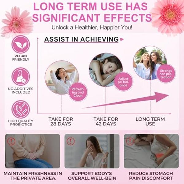 Vital Vaginal Probiotics Source Feminine Gummies,Ph Balance for Women,Feminine Balance,Womens Vaginal Health Supplement,Improve Immune,Promotion of Womens Health - 60 Gummies