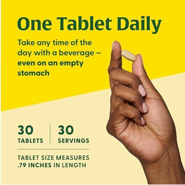 MegaFood Women's 40+ One Daily Multivitamin for Women - with Vitamin B12, B6, C, D, Zinc & Iron – Plus Real Food - Immune Support - Bone Health - Non-GMO - Vegetarian - 30 Tabs
