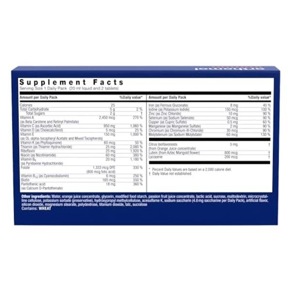 Orthomol Immun Vial, Daily Liquid Immune Support Supplement, 7-Day Supply, Includes Vitamins A, B, C, D, E, Zinc & Iodine, Premium Formula for Enhanced Immune Defense & Overall Vit
