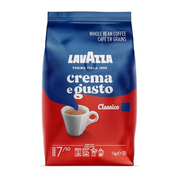 Lavazza Crema e Gusto Whole Bean Coffee, Medium Roast, Arabica and Robusta Blend, 2.2 lb Bag (pack of 1)