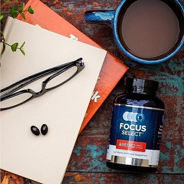 Focus Select AREDS2 Based Eye Vitamin-Mineral Supplement - AREDS2 Based Supplement for Eyes (360 ct. 180 Day Supply) - AREDS2 Based Low Zinc Formula - Eye Vision Supplement and Vit