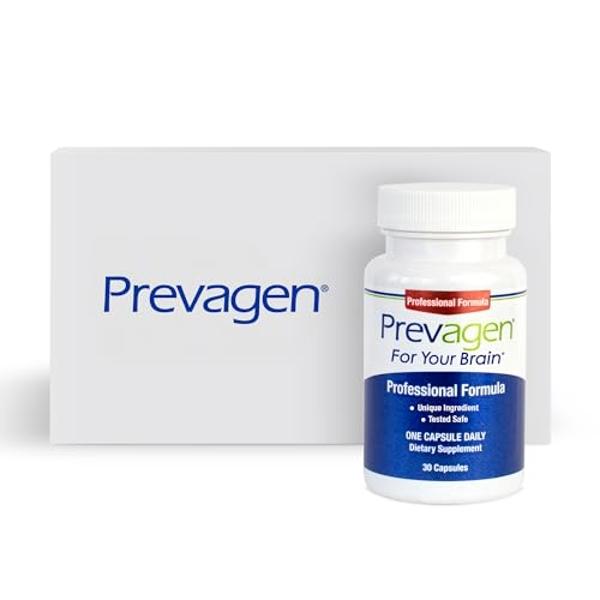 Prevagen Professional Formula 40mg, 30 Capsules |1 Pack| with Apoaequorin & Vitamin D with Attractive and Stackable Prevagen Storage Box