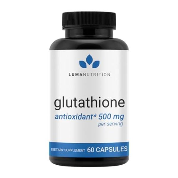 Premium Glutathione Supplement - 500mg - L-Glutathione - Antioxidant Support - Reduced - Liver Support - 60 Capsules