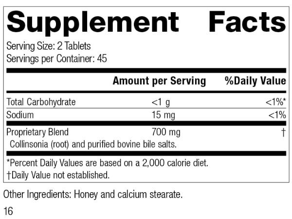 Standard Process Inc. Cholacol - Gallbladder Support Supplement - Fat Digestion Supplement for Digestive Health & Bile Support - Gluten-Free, Non-Dairy & Non-Soy - 90 Tablets