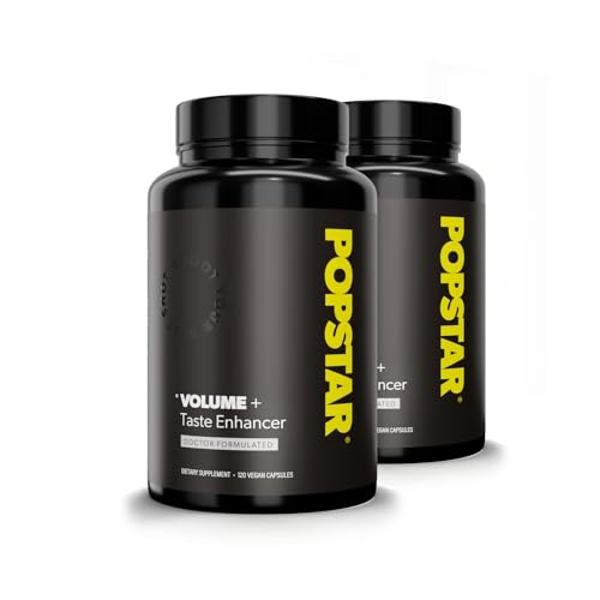 POPSTAR Labs Semen Volume Booster - Men's Semen Health & Fertility Supplement - Doctor Formulated to Increase Load Volume - Made in USA - Non-GMO, Organic, Vegan - 240 Capsules - (