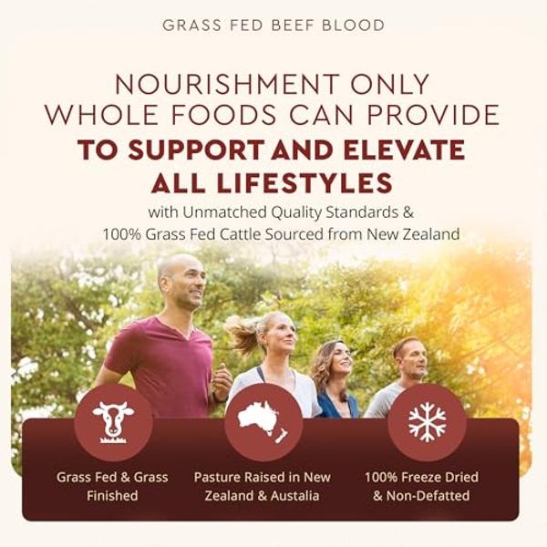 Ancestral Supplements Grass Fed Blood is Blood, Liver & Spleen Formula, 500mg, Grass Fed Beef Supplement, Red & White Blood Cell Formation, Immune and Heart Health Support, Non GMO