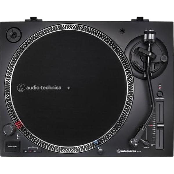 Audio-Technica AT-LP120XUSB Direct-Drive Turntable (Analog & USB), Black, Hi-Fidelity, Plays 33 -1/3, 45, and 78 RPM Records, Convert Vinyl to Digital (Renewed)