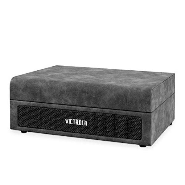 Vinyl Record Player with Built-in Speaker, USB Recording, Bluetooth Vintage Portable Suitcase Turntables for Vinyl, 3 Speed Belt-Drive Retro LP Player Support AUX/RCA/Headphone Jac